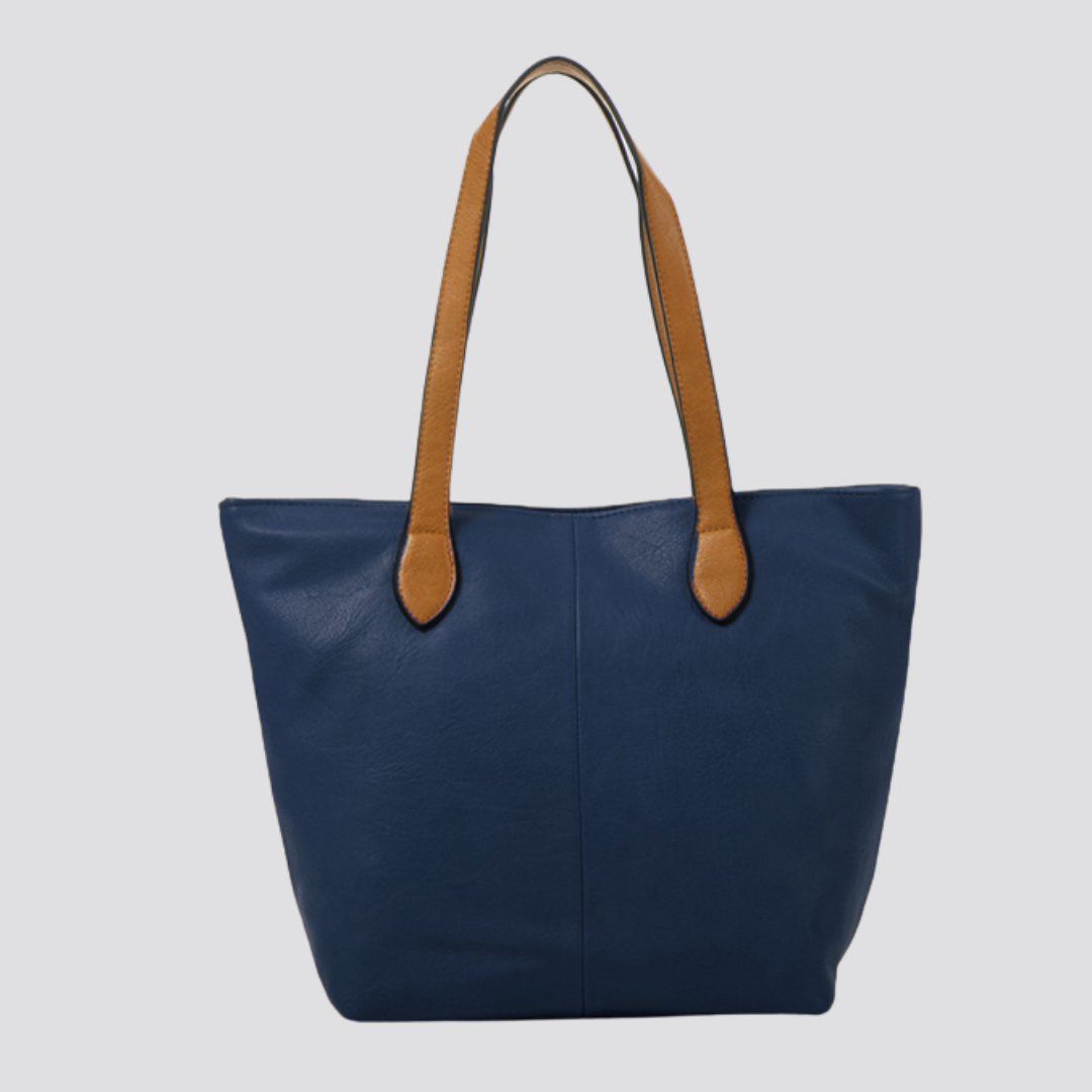 Anna Shopper Tote Bag | Navy Blue