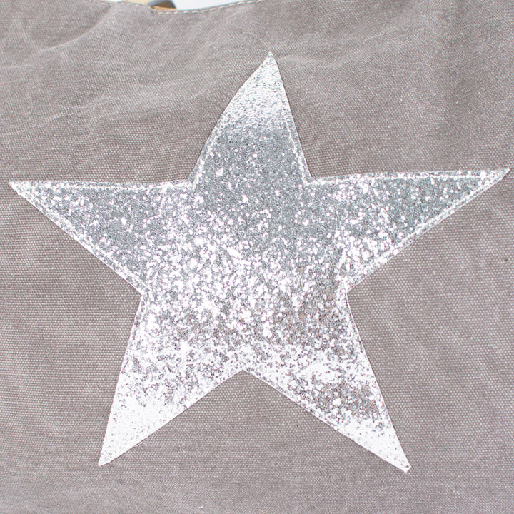 Canvas Tote Bag | Grey Star