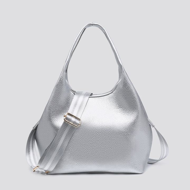 Joy Classic Tote Shopper Bag | Silver
