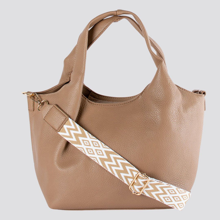Joy Classic Tote Shopper Bag | Sand