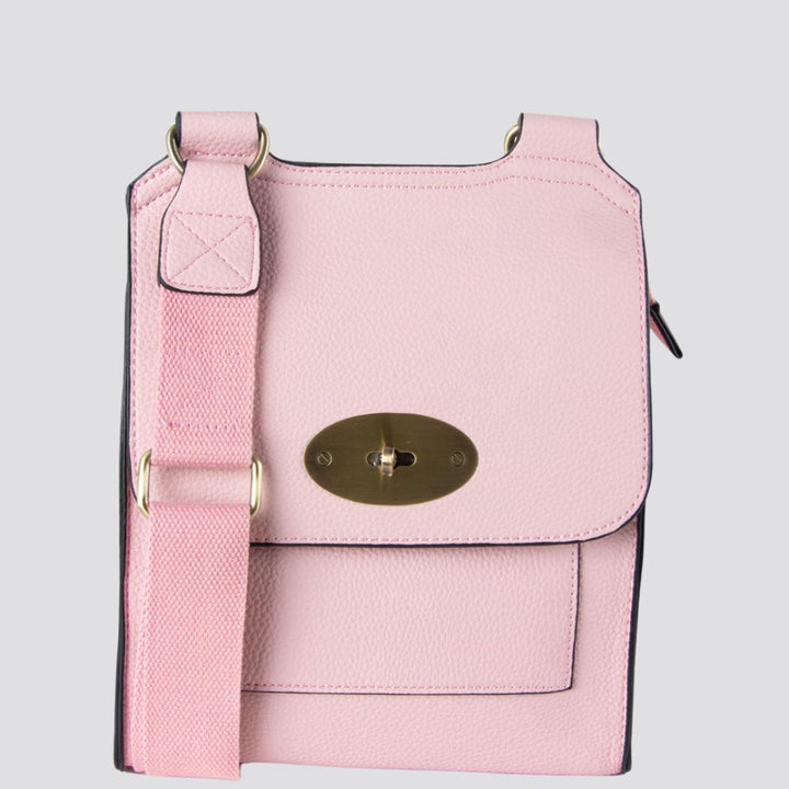 Lily Crossbody Messenger Bag | Pink