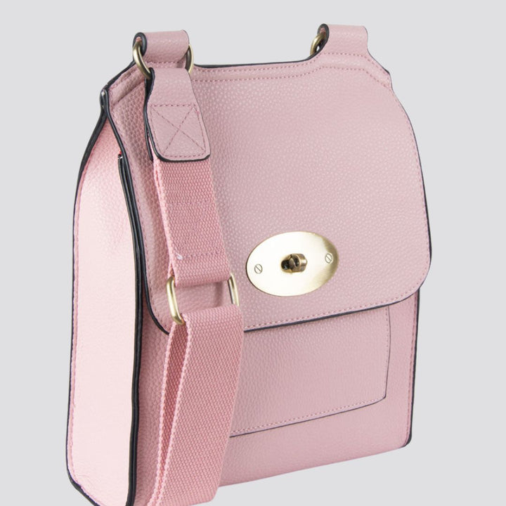 Lily Crossbody Messenger Bag | Pink