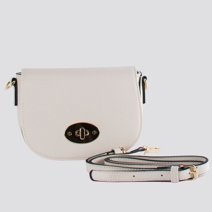 Mini Satchel Crossbody Bag | Beige