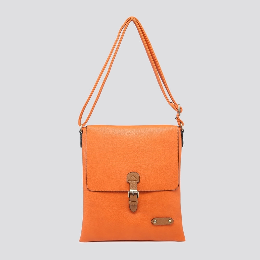 Pia Satchel Crossbody Bag | Orange